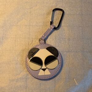 Kate Spade Panda Keychain - Lavender and Black